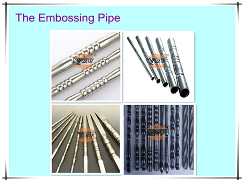 the sample pipe of embossing machine